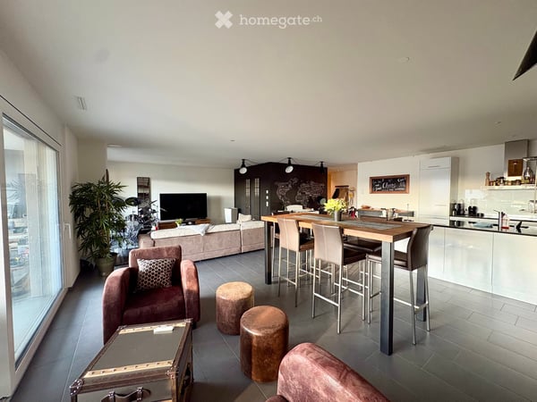 Helle rollstuhltaugliche 3.5-Zimmer-Wohnung in Ossingen –  Minergie-Standard