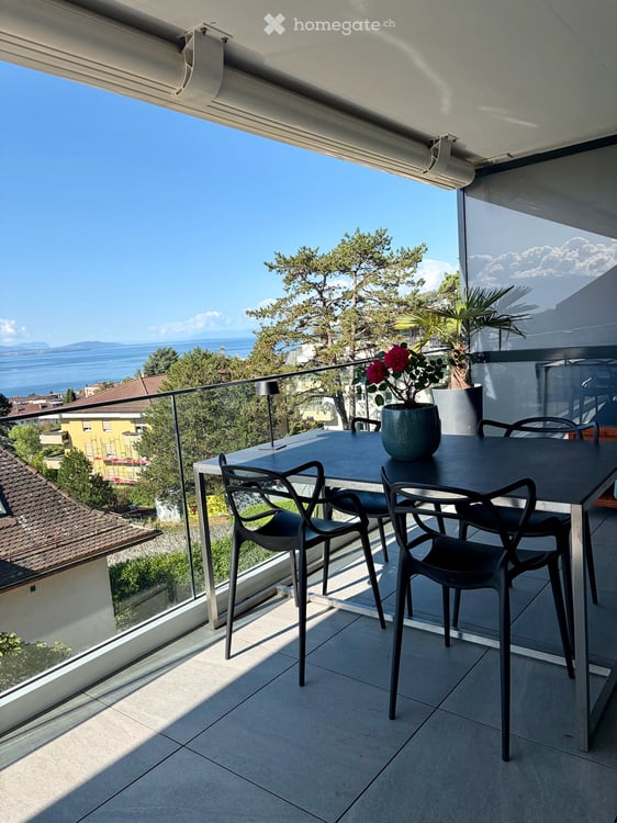 Reprise de bail - 2.5 pièces neuf 65.9m2 + terrasse 18.4m2 + cave + Place de parc, VUE LAC 6
