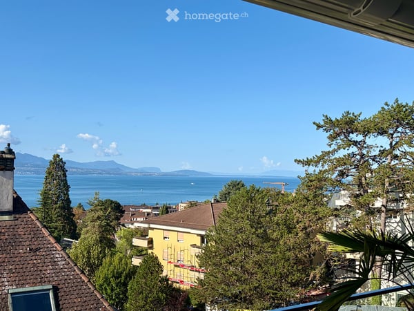 Reprise de bail - 2.5 pièces neuf 65.9m2 + terrasse 18.4m2 + cave + Place de parc, VUE LAC 14