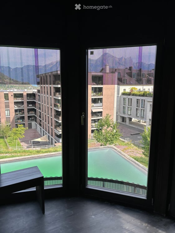 Moderne 2.5-Zimmer-Neubauwohnung mit Bergblick, Sauna & Naturpool in Mels 12