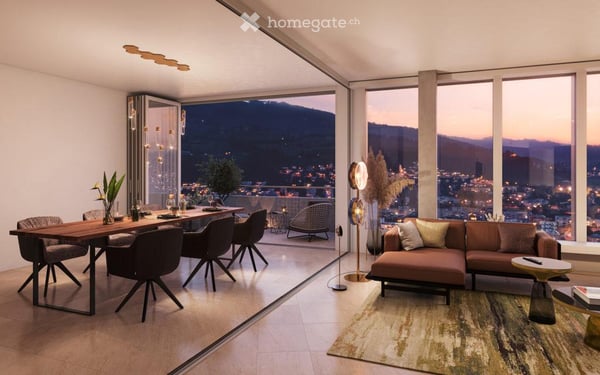Erstvermietung 2,5 WG, 68m² + 12m2 Terrasse mit Seesicht 24. Stock 11