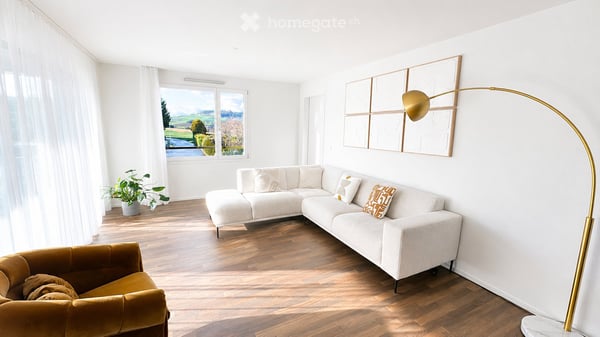 Modern 4.5-Room Apartment with Panoramic Countryside Views, Loggia & EV Parking 2