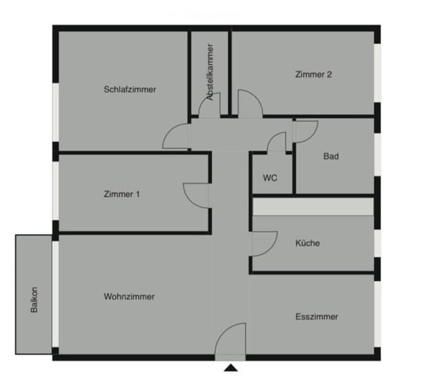 Helle 4.5-Zimmer-Wohnung mit Balkon in ruhiger Lage – Benglen 1