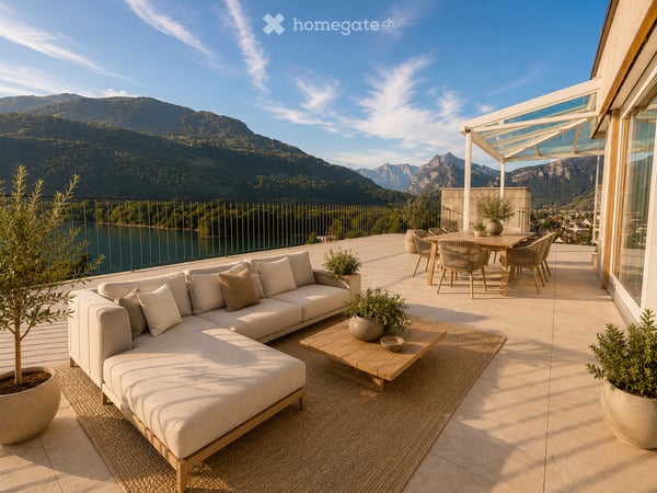 Exklusive Penthouse-Terrassenwohnung mit einmaliger See- & Bergsicht 2