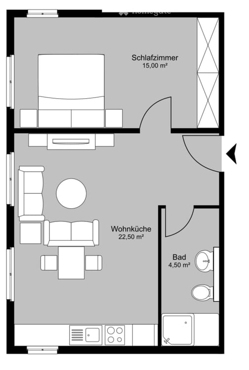 Charmante 2-Zimmer-Wohnung mit Balkon gleich beim Bahnhof St. Gallen 8