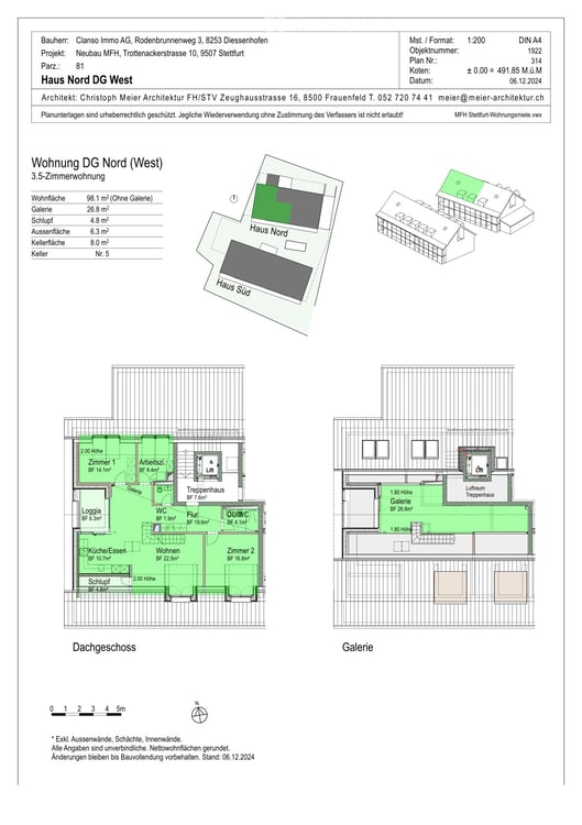 Erstvermietung: Exklusive 3.5-Zi-Dachwohnung mit Galerie & einzigartigem Wohngefühl 13