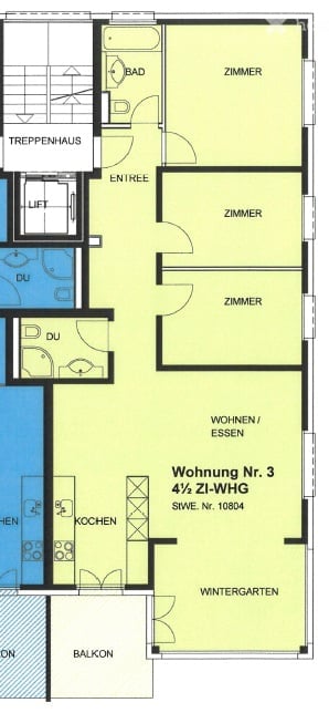 Grosszügige 4.5-Zimmer-Wohnung mit Balkon, Lift und eigener Waschküche in Flawil 14