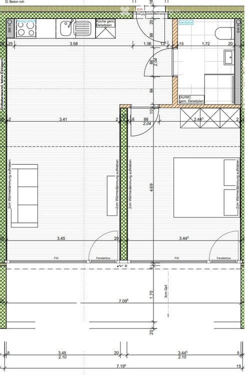 2-Zimmer-Apartment mit grossem Balkon, moderner Ausstattung und perfekter Aussicht 9