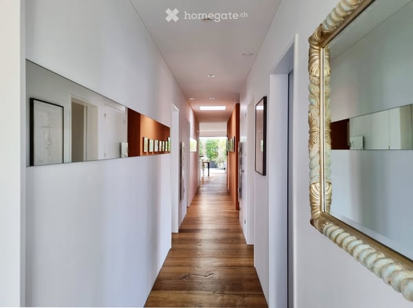 Helle Attikawohnung mit schöner Aussicht, grosser Terrasse und Garten über den Dächern von Wettingen 13