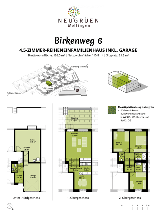 4.5-Zimmer-Reihenfamilienhaus mit Garage und 2 Aussenparkplätze direkt vor der Haustür 19