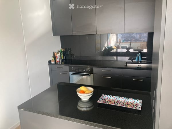 Moderne 2.5-Zimmer-Wohnung mit atemberaubendem Stadtblick im 19. Stock – Zürich West 5