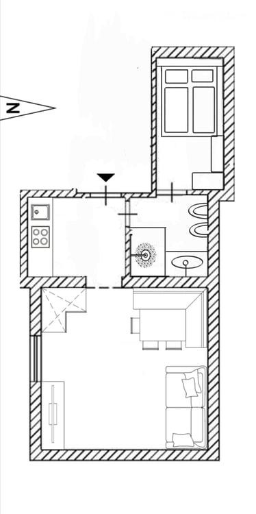 Charmante 2-Zimmer-Dachgeschosswohnung in Kaltern an der Weinstrasse 5