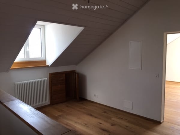 Loft-artige Dachwohnung in ehemaligem Bauernhaus mit grossem Gartensitzplatz am Bach 7