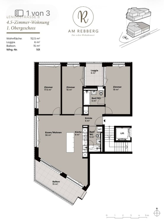Exklusive 4.5-Zimmerwohnung an Toplage in Zürich 5