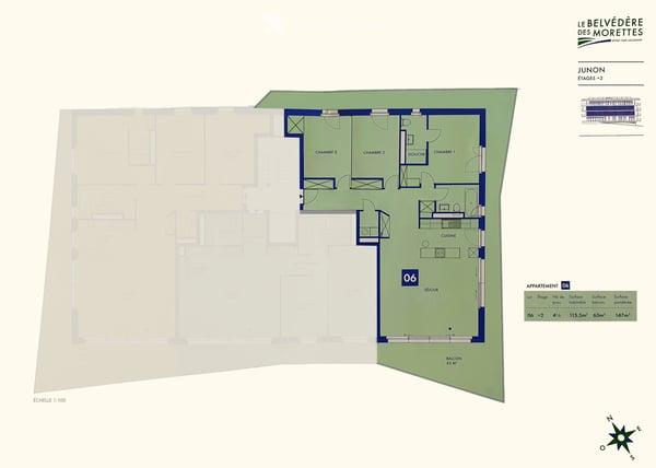 Spacieux et lumineux 4.5 pièces avec terrasse de 63 m² en lisière de nature | Le Mont-sur-Lausanne 4