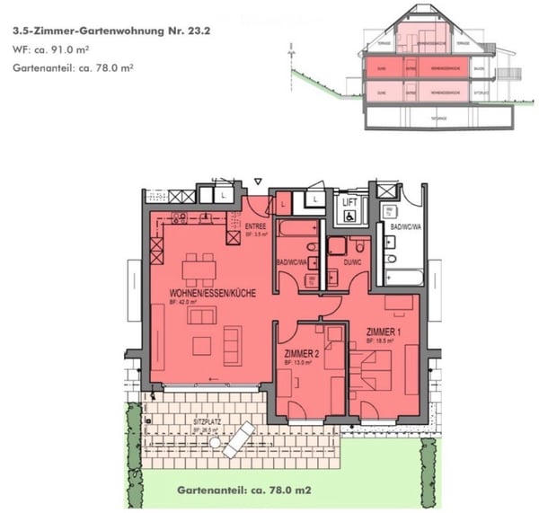 *Hochwertige 3.5-Zimmer-Gartenwohnung in ruhiger Wohnlage* 3