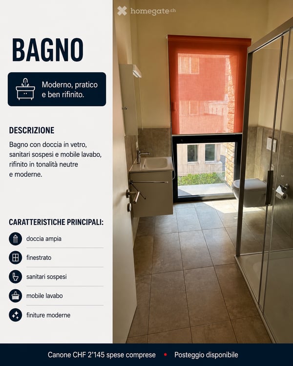 Appartamento moderno e arredato di 2.5 locali a Lugano – Disponibile subito 4