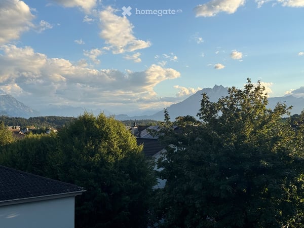 Helle 4.5-Zimmer-Wohnung mit Balkon und schöner Aussicht in Udligenswil