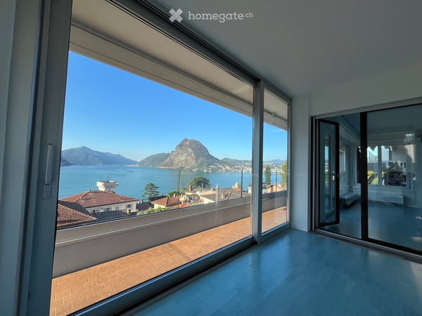 Luminoso appartamento di 4.5 locali con vista lago a Castagnola 2