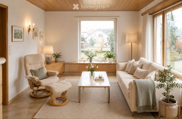 Charmantes 5.5-Zimmer-Einfamilienhaus an ruhiger Lage mit Aussicht und Abendsonne 5