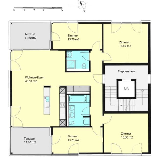 Helle 5-Zimmer-Wohnung mit Balkon und schöner Aussicht in Horgen 13