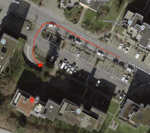 Einstellhallenplatz zur Miete in Geroldswil – Huebwiesenstrasse 33 2
