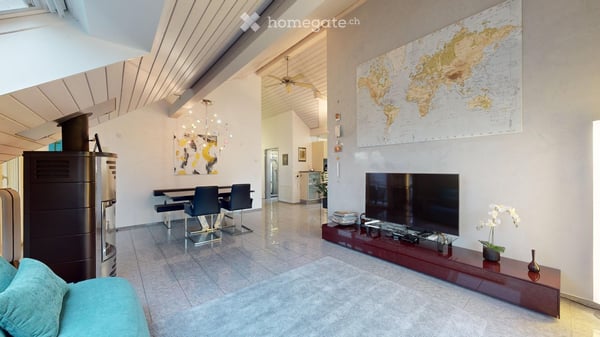 Spacious 4.5-Room Attic Apartment – Modern Living with Stunning View and Winter Balcony 4