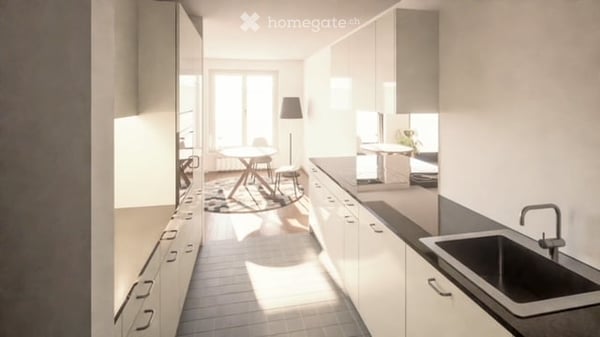 Helle 3.5-Zimmer-Wohnung mit eigenem kleinen Garten in Allschwil