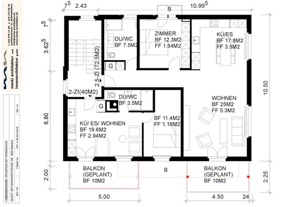 Erstvermietung grosszügiger kernsanierter 2.5-Zimmer-Wohnung im 1. Obergeschoss 15