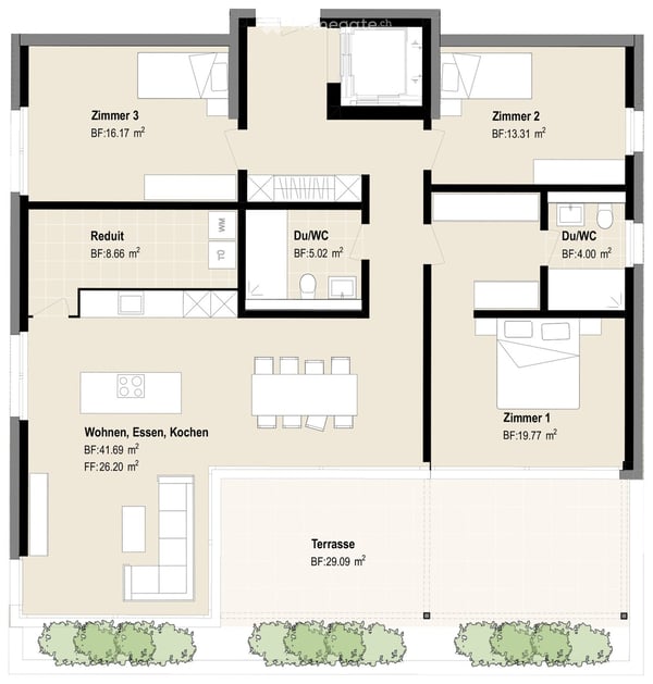 Ettenberg Living – Exklusive 4.5-Zimmer-Attika mit 39 m² Terrasse 6