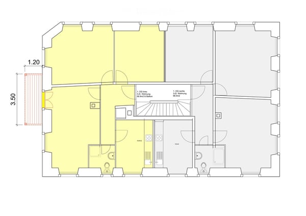 Charmante 3-Zimmer-Altbauwohnung mit Balkon in Eptingen 5