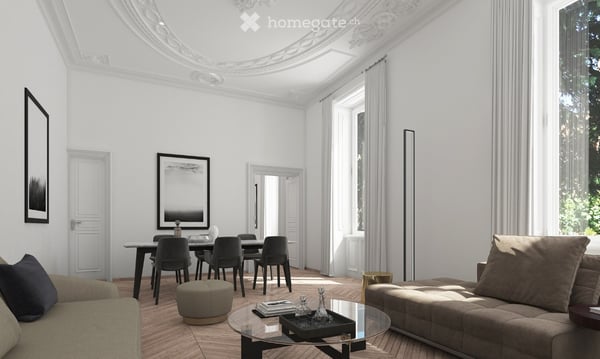 Elegante 2.5 locali in villa storica in pieno centro 3