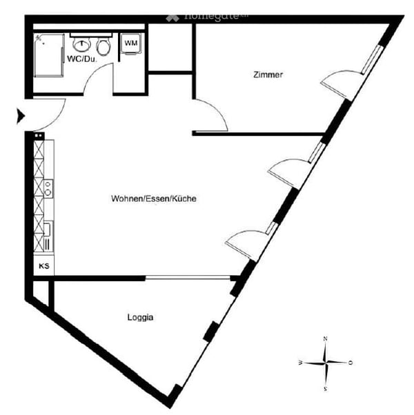 Helle 1.5-Zimmer-Wohnung mit Balkon im trendigen Zürich West 8