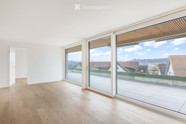 Sonnige 3.5 Zi. Neubau-Terrassenwohnung mit Weitsicht in die Berge und Eigentumsstandard 3