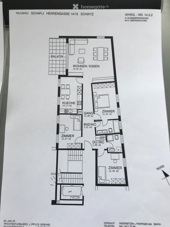 Geräumige 4.5-Zimmer-Wohnung mit Balkon und herrlicher Aussicht in Schwyz 14