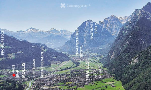 Grosszügiges und charmantes 6.5-Zimmer-Doppeleinfamilienhaus an der Oberdorfstrasse in Mollis 2