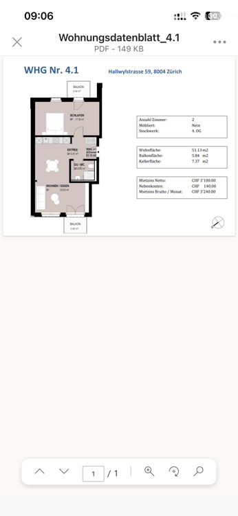 Bright Flat in one of Zurich's most connected addresses · Available Immediately or by Arrangement 13