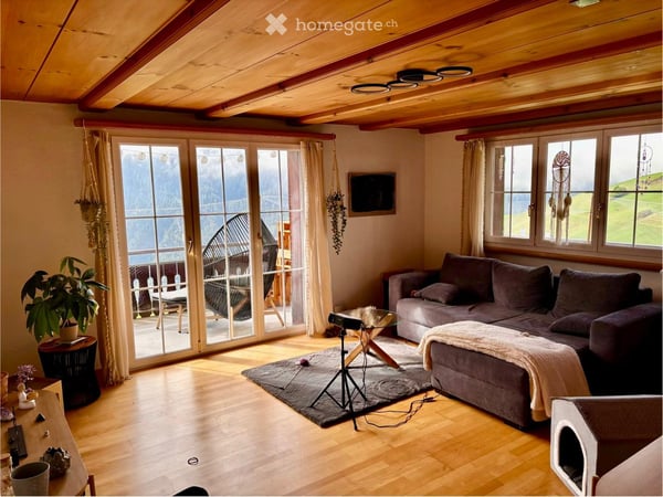 Charmante 3.5-Zimmer-Wohnung in Chalet | Vaz/Obervaz mit herrlichem Bergblick