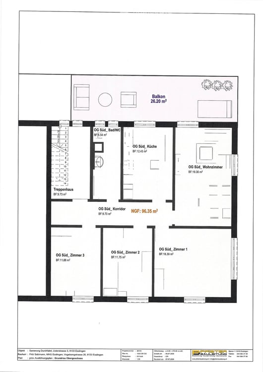 Grosse 1.5-Zimmer-Wohnung (25.35 m2) mit grosszügigem Balkon in Esslingen ZH / Egg per vermieten 8