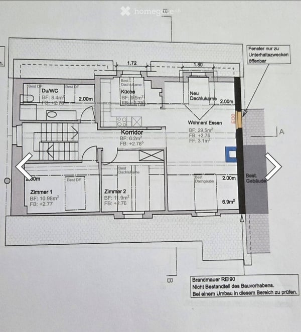 Moderne 3.5-Zimmer-Dachwohnung an der Bahnhofstrasse in Dielsdorf 1