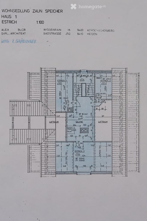 Charmante 5.5-Zimmer-Dachwohnung mit offener Galerie in Speicher AR 9
