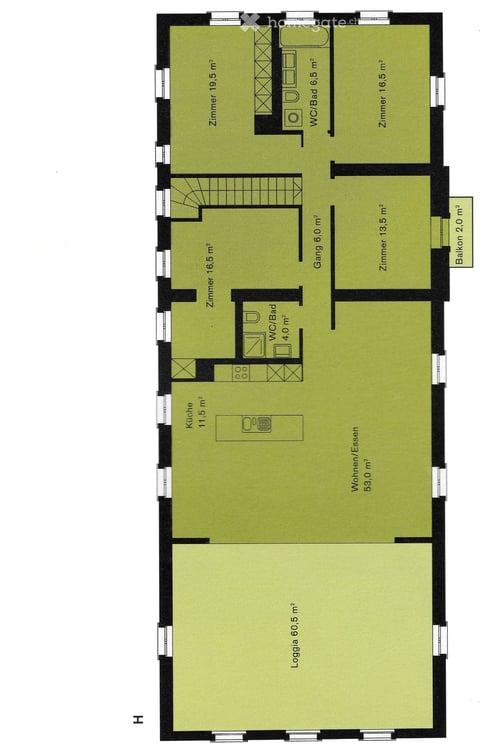 Dachwohnung in Rüti ZH - 1.OG im 2-Parteienhaus mit grosser Loggia 2