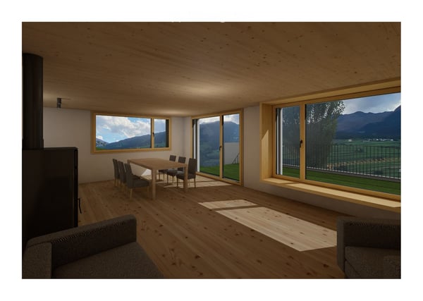 Moderne 3.5-Zimmer-Terrassenwohnung im Neubau in Cunter, Graubünden 3