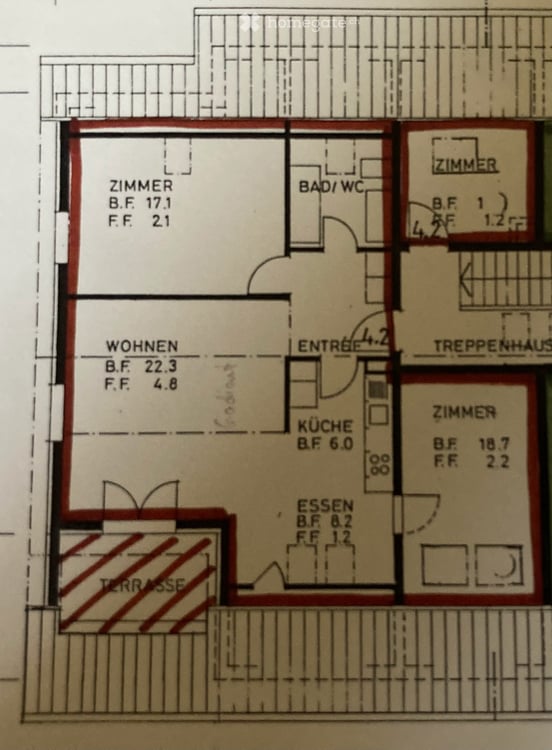 Helle 3.5-Zimmer-Dachwohnung an der Chefistrasse 16 in Wald ZH 5