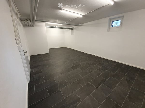 Neu renovierter Lager-, Archiv- oder Hobbyraum mit WC/Lavabo 2
