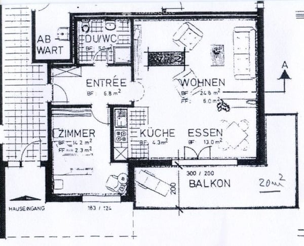 Möblierte 2.5-Zimmer-Wohnung mit Panoramablick in Luven, Graubünden 2