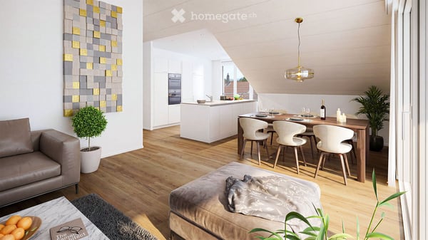 Neubau 3.5-Zimmer-Wohnung A 201 Acker-Glockenblume mit Minergie-Standard in Wohlenschwil