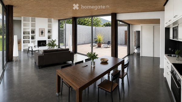 Villa contemporaine d’architecte, 180 m², jardin 1 000 m², patio & vue Salève 2