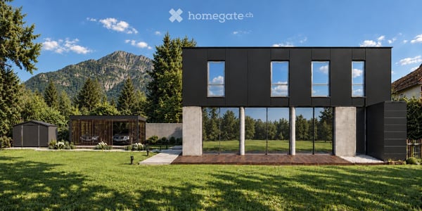 Villa contemporaine d’architecte, 180 m², jardin 1 000 m², patio & vue Salève