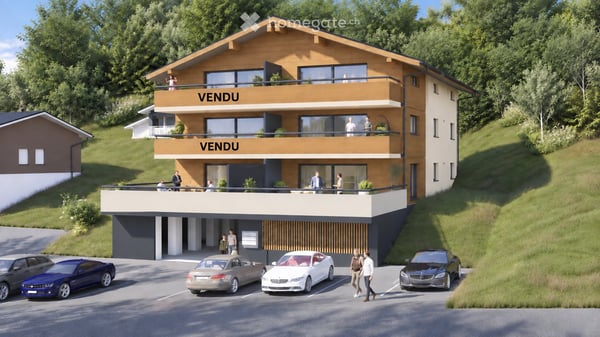Magnifique appartement en attique de 1.5 pièces à Arbaz 2